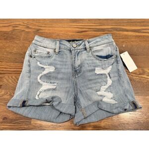 Indigo Rein Stretch Hi‎ Rise Denim Short Size 7